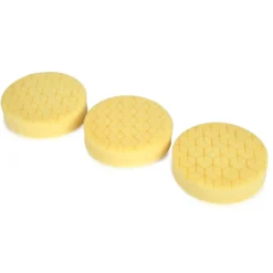 WEN AA1602 6-Inch Medium-Grit Diamond-Cut Foam Polishing Pads for Light Polishing, Three Pack