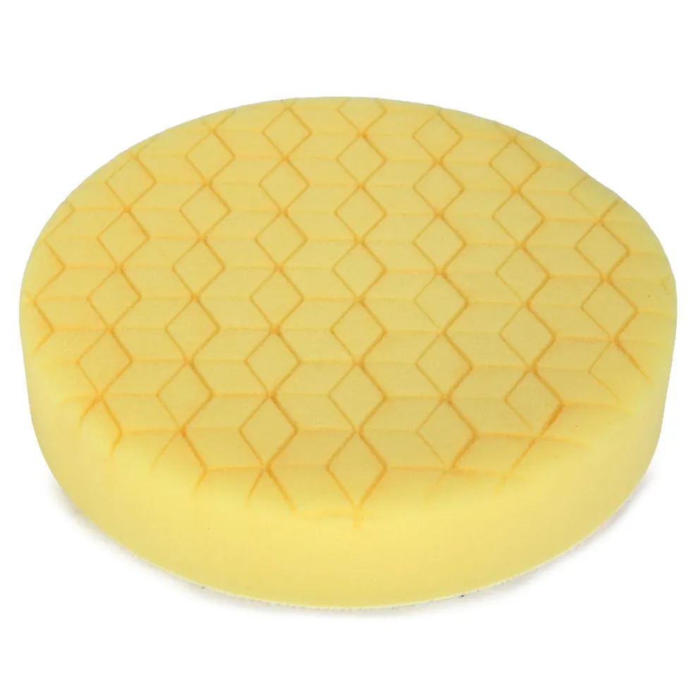 WEN AA1502 5-Inch Medium-Grit Diamond-Cut Foam Polishing Pads for Light Polishing, Three Pack
