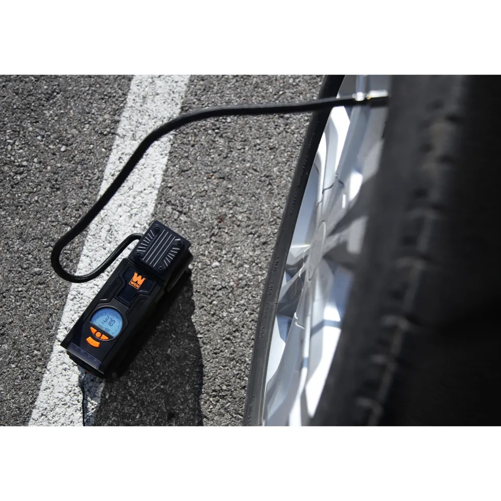 WEN AA2230 12V 100 PSI 1.25 CFM Portable Air Compressor and Tire Inflator with Carrying Case