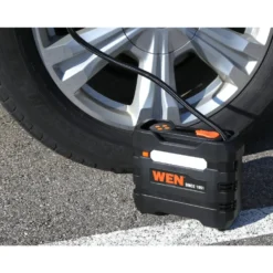 WEN AA2225 12V 90 PSI 0.8 CFM Portable Air Compressor and Tire Inflator with Carrying Case