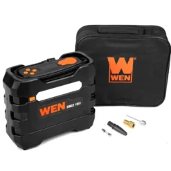 WEN AA2225 12V 90 PSI 0.8 CFM Portable Air Compressor and Tire Inflator with Carrying Case