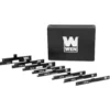 WEN 10408 Aluminum Precision Setup Blocks, Eight-Piece Gauge Set for Router Tables, Table Saws, Band Saws, and Woodworking