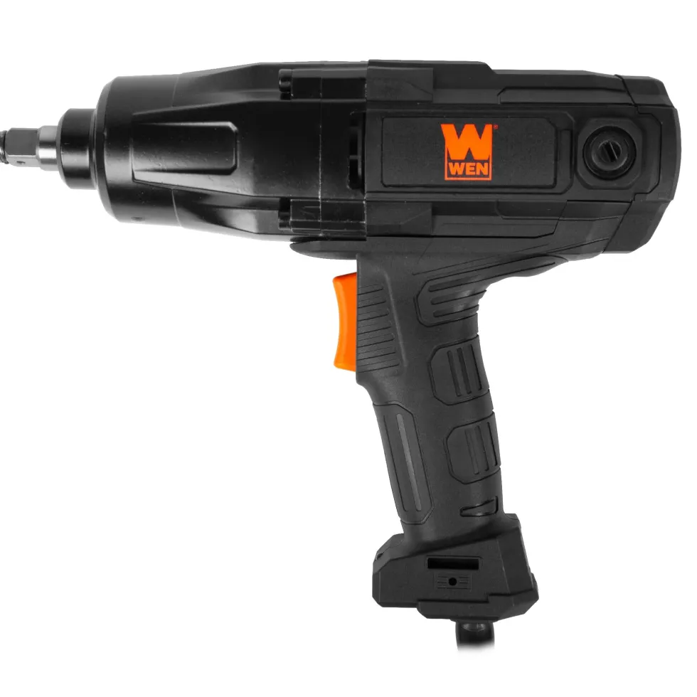 WEN 48108 7.5-Amp 450 Ft-lb Corded Two-Direction Impact Wrench with 1/2-Inch Hog Ring Anvil