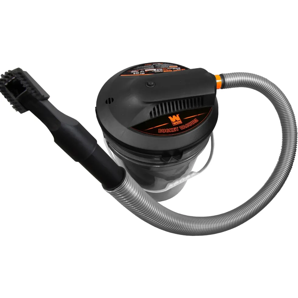 WEN 38005 3.2-Amp 5-Gallon Bucket Vacuum Cleaner with Hose, Nozzles and Filter Bag
