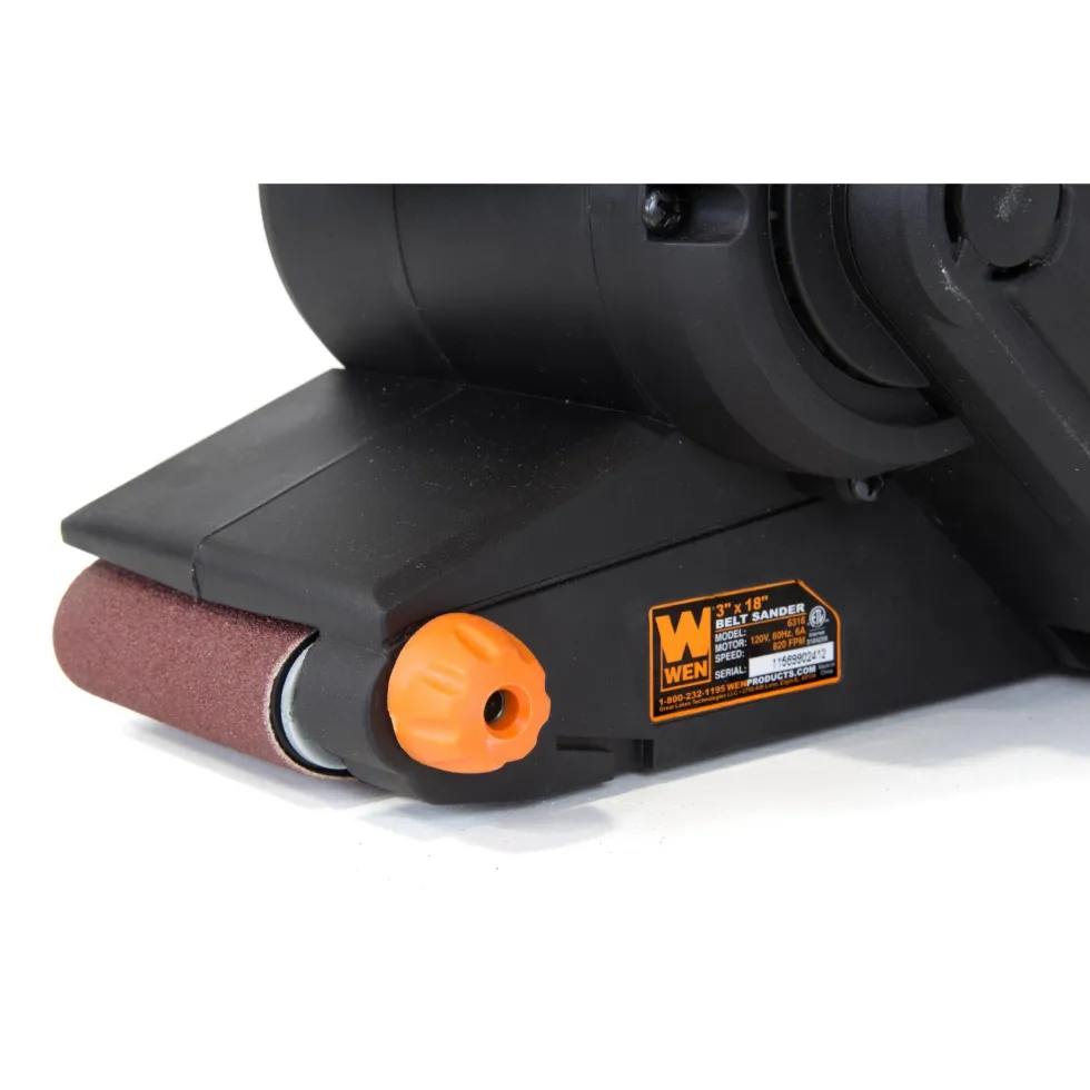 WEN 6318 6-Amp Heavy Duty Belt Sander with Dust Bag, 3 x 18-Inch