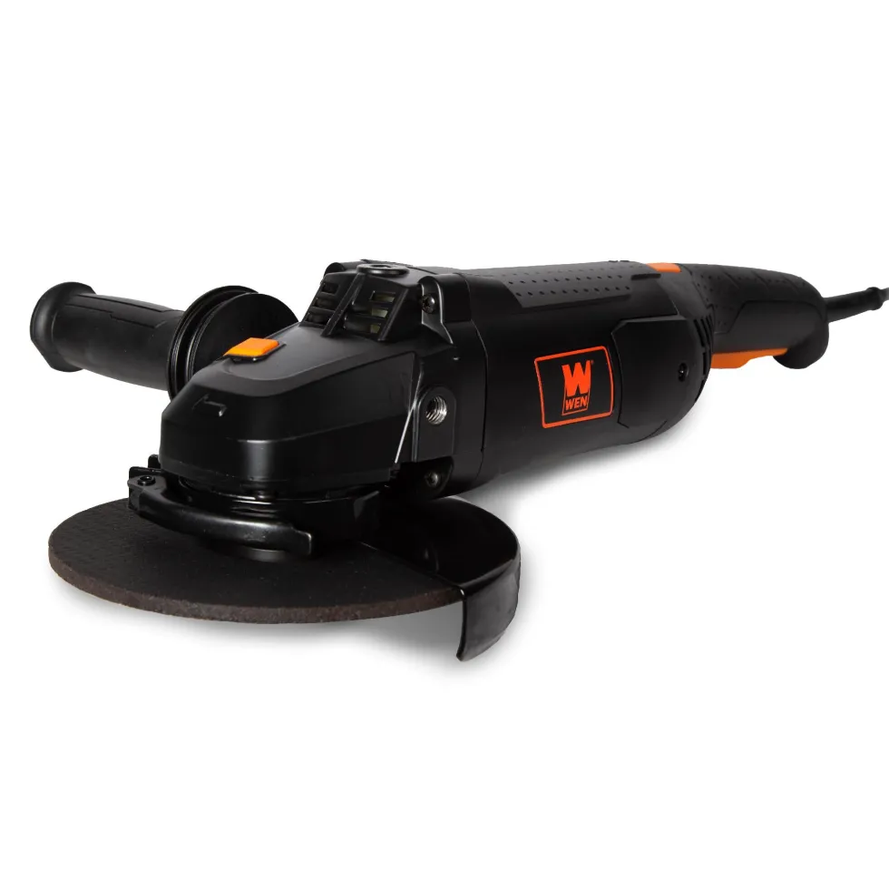WEN 94487 15-Amp 7-Inch Angle Grinder with Reversible Handle
