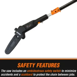 WEN 4019 6-Amp 8-Inch Electric Telescoping Pole Saw