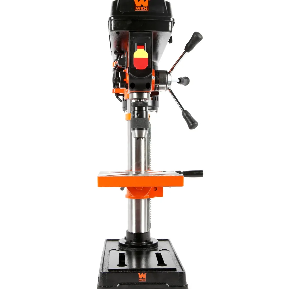 WEN 4211 3.2-Amp 10-Inch 5-Speed Cast Iron Benchtop Drill Press with Laser and Keyless Chuck