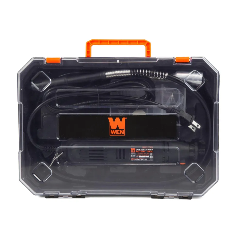 WEN 23103 1-Amp Variable Speed Rotary Tool with 100+ Accessories, Carrying Case and Flex Shaft