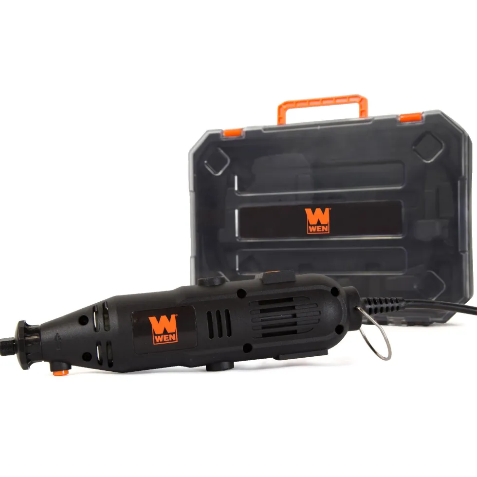 WEN 23103 1-Amp Variable Speed Rotary Tool with 100+ Accessories, Carrying Case and Flex Shaft