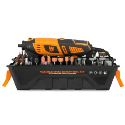 WEN 23190 1.3-Amp Variable Speed Steady-Grip Rotary Tool with 190-Piece Accessory Kit, Flex Shaft, and Carrying Case