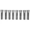 WEN 33182A 8-Piece Imperial Steel Collet Set for R8 Metal Milling Machines