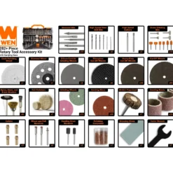 WEN 230282A 282-Piece Rotary Tool Accessory Kit with Carrying Case