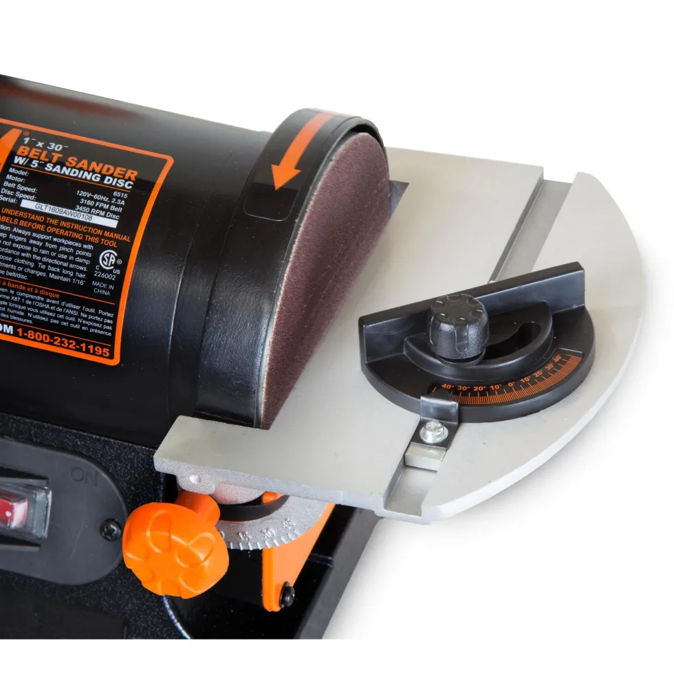 WEN AT1305 1 x 30-Inch Belt Sander with 5-Inch Sanding Disc