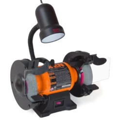 WEN BG4276 2.1-Amp 6-Inch Single Speed Bench Grinder with Flexible Work Light