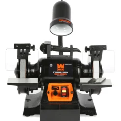 WEN BG625V 2.5-Amp 6-Inch Variable Speed Bench Grinder with Flexible Work Light