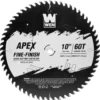 WEN BL1060C Apex 10-Inch 60-Tooth Carbide-Tipped Fine-Finish Industrial-Grade Woodworking Saw Blade with Cool-Cut Coating