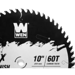 WEN BL1060C Apex 10-Inch 60-Tooth Carbide-Tipped Fine-Finish Industrial-Grade Woodworking Saw Blade with Cool-Cut Coating