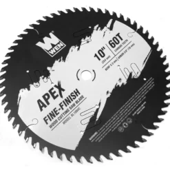 WEN BL1060C Apex 10-Inch 60-Tooth Carbide-Tipped Fine-Finish Industrial-Grade Woodworking Saw Blade with Cool-Cut Coating