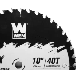 WEN BL1040C Apex 10-Inch 40-Tooth Carbide-Tipped General-Purpose Industrial-Grade Woodworking Saw Blade with Cool-Cut Coating