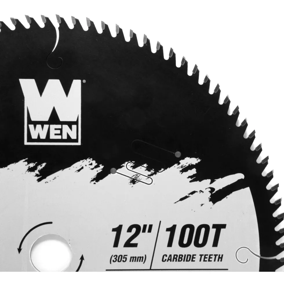 WEN BL1200C Apex 12-Inch 100-Tooth Carbide-Tipped Ultra-Fine-Finish Industrial-Grade Woodworking Saw Blade with Cool-Cut Coating