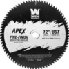 WEN BL1280C Apex 12-Inch 80-Tooth Carbide-Tipped Fine-Finish Industrial-Grade Woodworking Saw Blade with Cool-Cut Coating