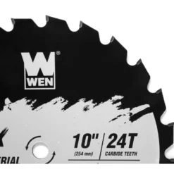 WEN BL1024C Apex 10-Inch 24-Tooth Carbide-Tipped Multi-Material Industrial-Grade Framing Saw Blade with Cool-Cut Coating
