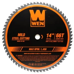 WEN BL1466 14-Inch 66-Tooth Carbide-Tipped Professional Metal Saw Blade for Mild Steel Cutting