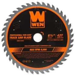 WEN BL6542 6.5-Inch 42-Tooth Carbide-Tipped Thin-Kerf Professional ATAFR Track Saw Blade