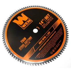 WEN BL1490 14-Inch 90-Tooth Carbide-Tipped Professional Metal Saw Blade for Thin Steel Cutting