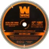 WEN BL1200 12-Inch 100-Tooth Carbide-Tipped Ultra-Fine Finish Professional Woodworking Saw Blade for Miter Saws and Table Saws