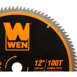 WEN BL1200 12-Inch 100-Tooth Carbide-Tipped Ultra-Fine Finish Professional Woodworking Saw Blade for Miter Saws and Table Saws