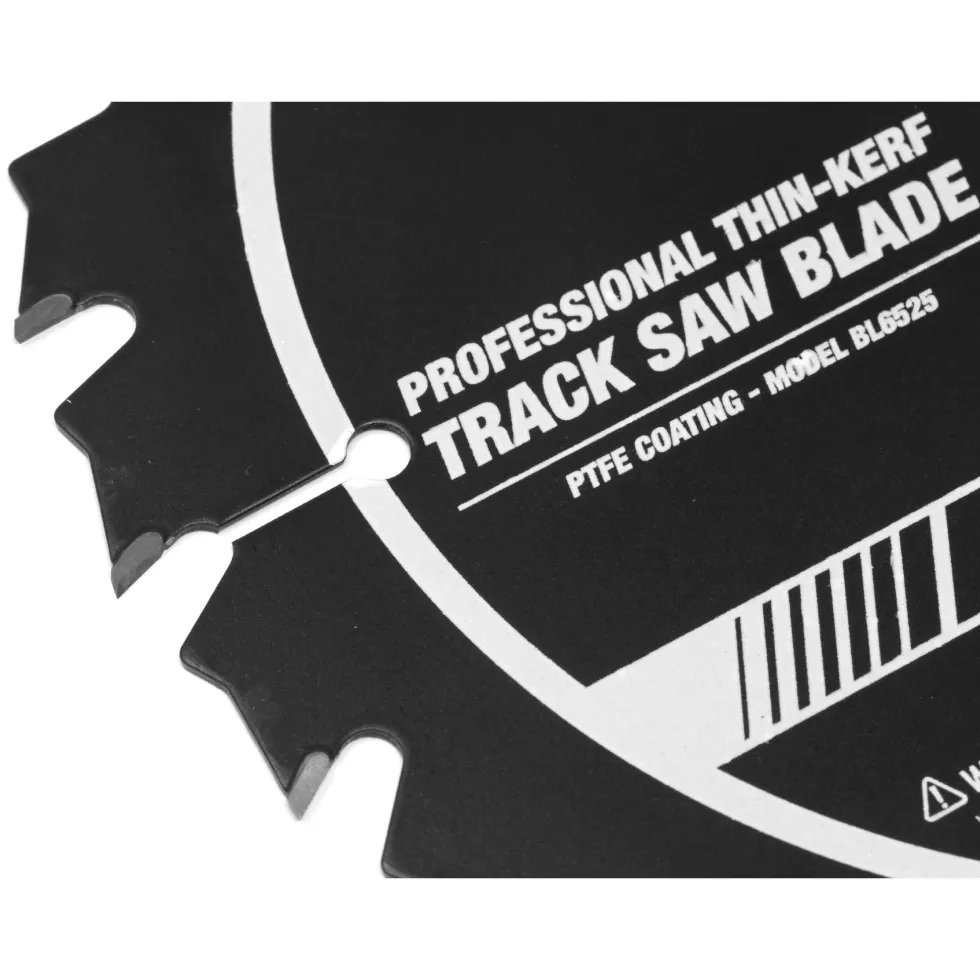 WEN BL6525 6.5-Inch 24-Tooth Carbide-Tipped Thin-Kerf Professional Track Saw Blade with PTFE Coating