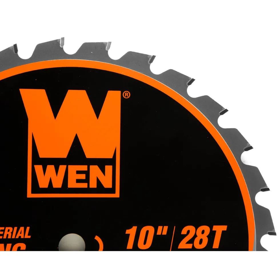 WEN BL1028 10-Inch 28-Tooth Carbide-Tipped Professional Multi-Material Framing Saw Blade