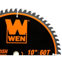 WEN BL1060 10-Inch 60-Tooth Fine-Finish Professional Woodworking Saw Blade for Miter Saws and Table Saws