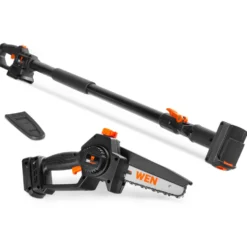 WEN 20752BT 2-In-1 20V Max Cordless Brushless Pole Saw and Mini Chainsaw (Tool Only – Battery and Charger Not Included)
