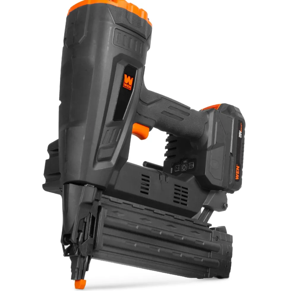 WEN 20518BT 20V Max Cordless Brushless 18-Gauge Brad Nailer (Tool Only – Battery Not Included)