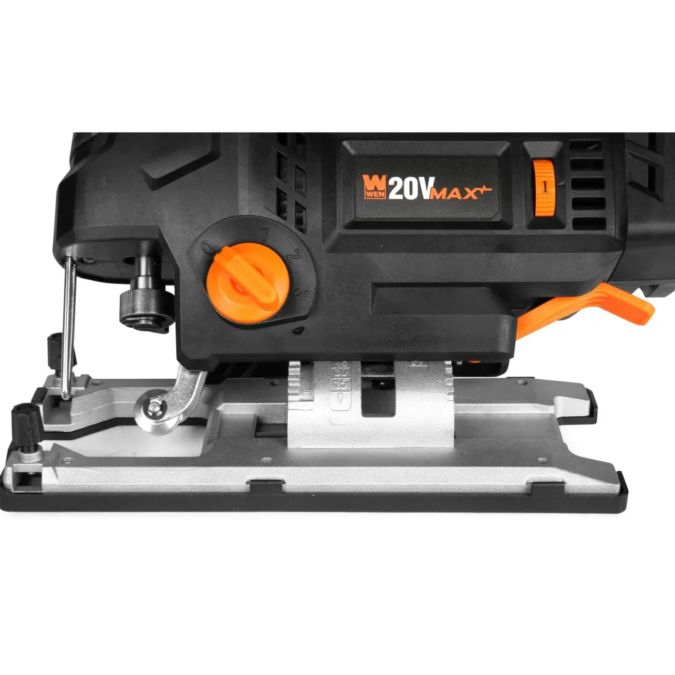 WEN 20670BT 20V Max Cordless Brushless Auto-Speed Jigsaw (Tool Only – Battery Not Included)