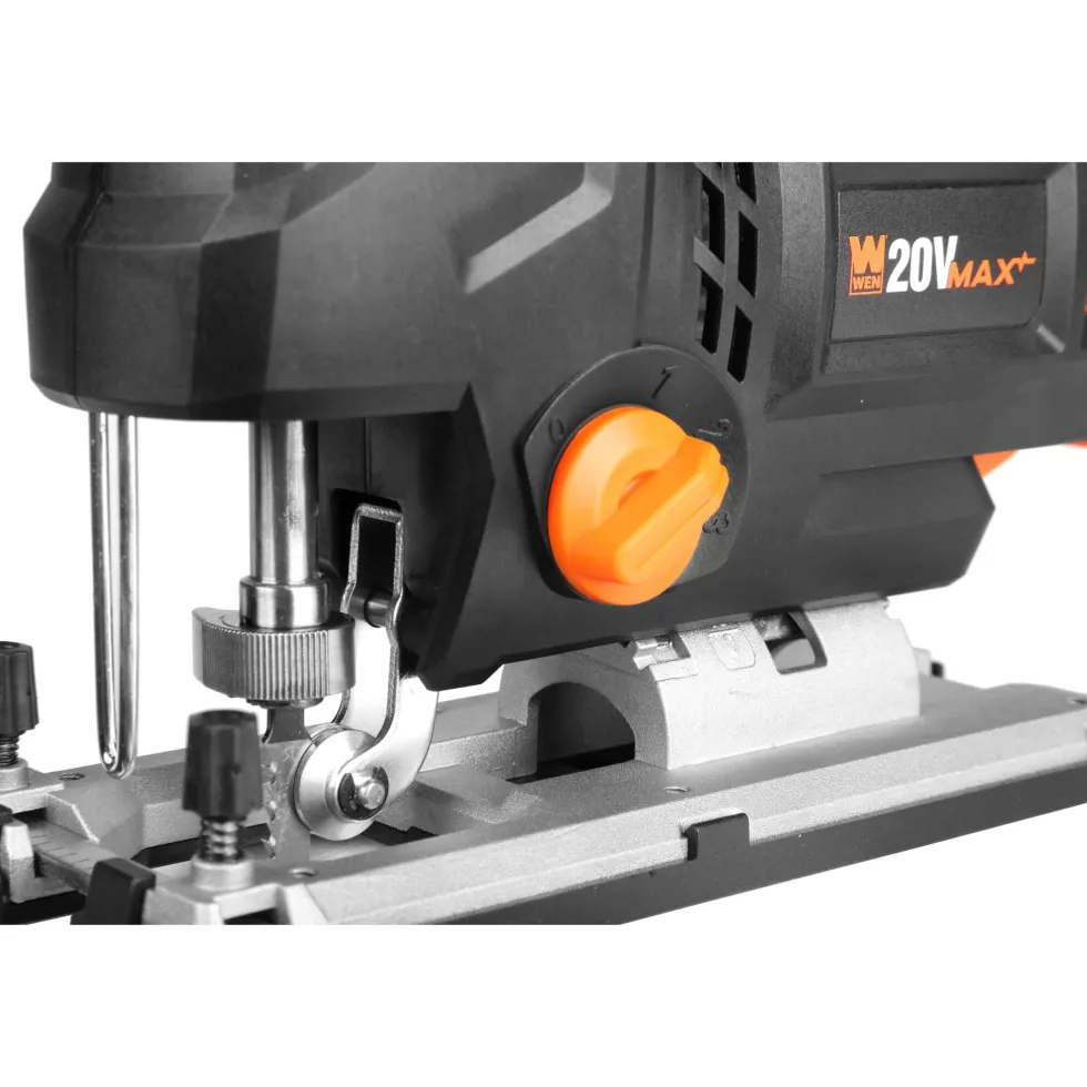 WEN 20670BT 20V Max Cordless Brushless Auto-Speed Jigsaw (Tool Only – Battery Not Included)