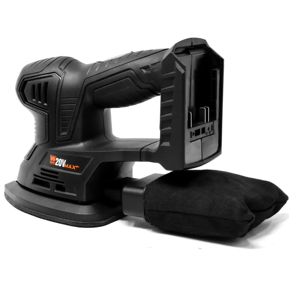 WEN 20401BT 20V Max Cordless Detailing Palm Sander (Tool Only – Battery Not Included)