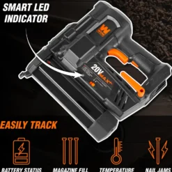 WEN 20512BT 20V Max Cordless 18-Gauge Brad Nailer (Tool Only – Battery Not Included)