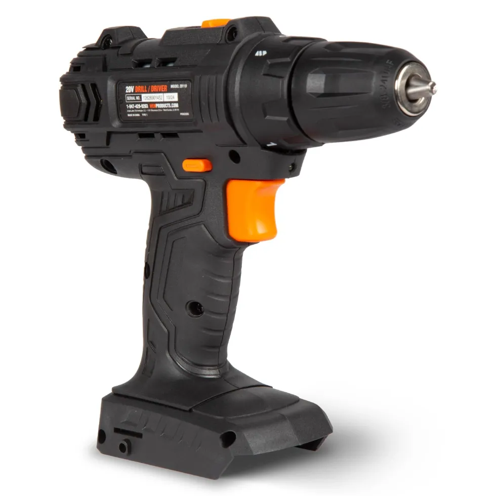 WEN 20119BT 20V Max Cordless 3/8-Inch Drill and Driver (Tool Only – Battery Not Included)