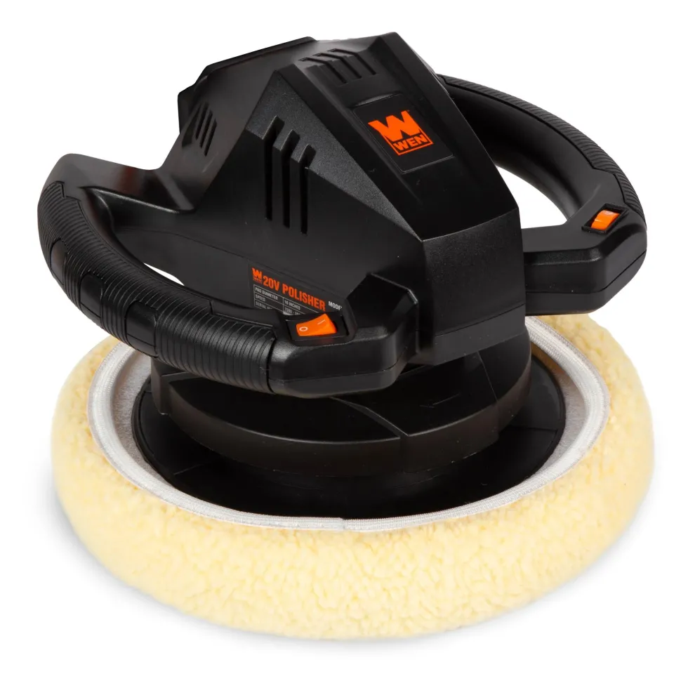 WEN 20870BT 20V Max Cordless 10-Inch Random Orbital Polisher and Waxer Kit (Tool Only – Battery Not Included)