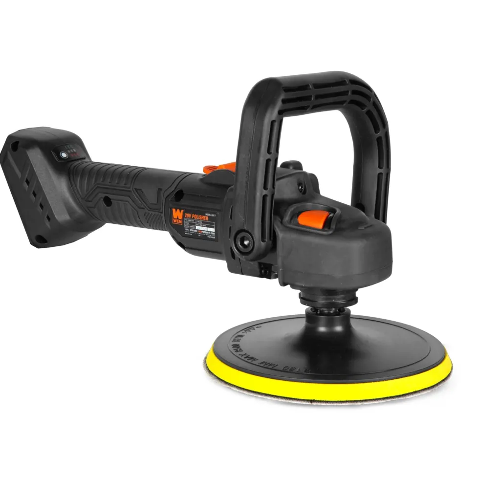 WEN 20877BT 20V Max Cordless 7-Inch Variable Speed Rotary Polisher and Waxer Kit (Tool Only – Battery Not Included)