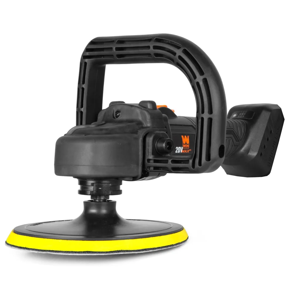 WEN 20877BT 20V Max Cordless 7-Inch Variable Speed Rotary Polisher and Waxer Kit (Tool Only – Battery Not Included)