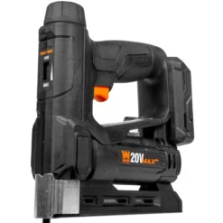 WEN 20538BT 20V Max Cordless 2-in-1 18-Gauge Brad Nailer and T50 Crown Stapler (Tool Only – Battery Not Included)