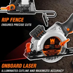WEN 20604BT 20V Max 4-1/2-Inch Cordless Mini Circular Saw (Tool Only – Battery and Charger Not Included)