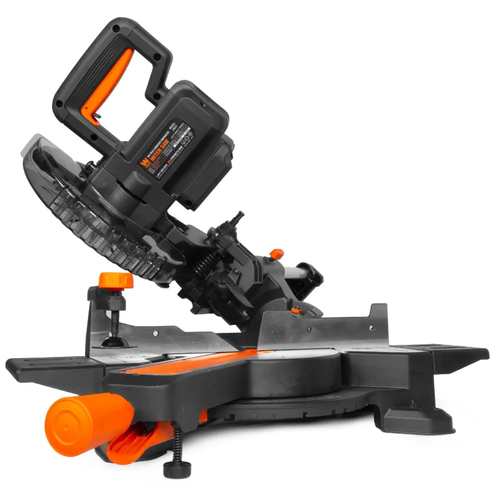 WEN 20672BT 20V Max 7.25-Inch Cordless Sliding Miter Saw, Single Bevel and Brushless with LED Cutline Guide (Tool Only – Battery Not Included)
