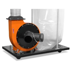 WEN 3403 1,500 CFM 16-Amp 5-Micron Woodworking Dust Collector with 50-Gallon Collection Bag and Mobile Base