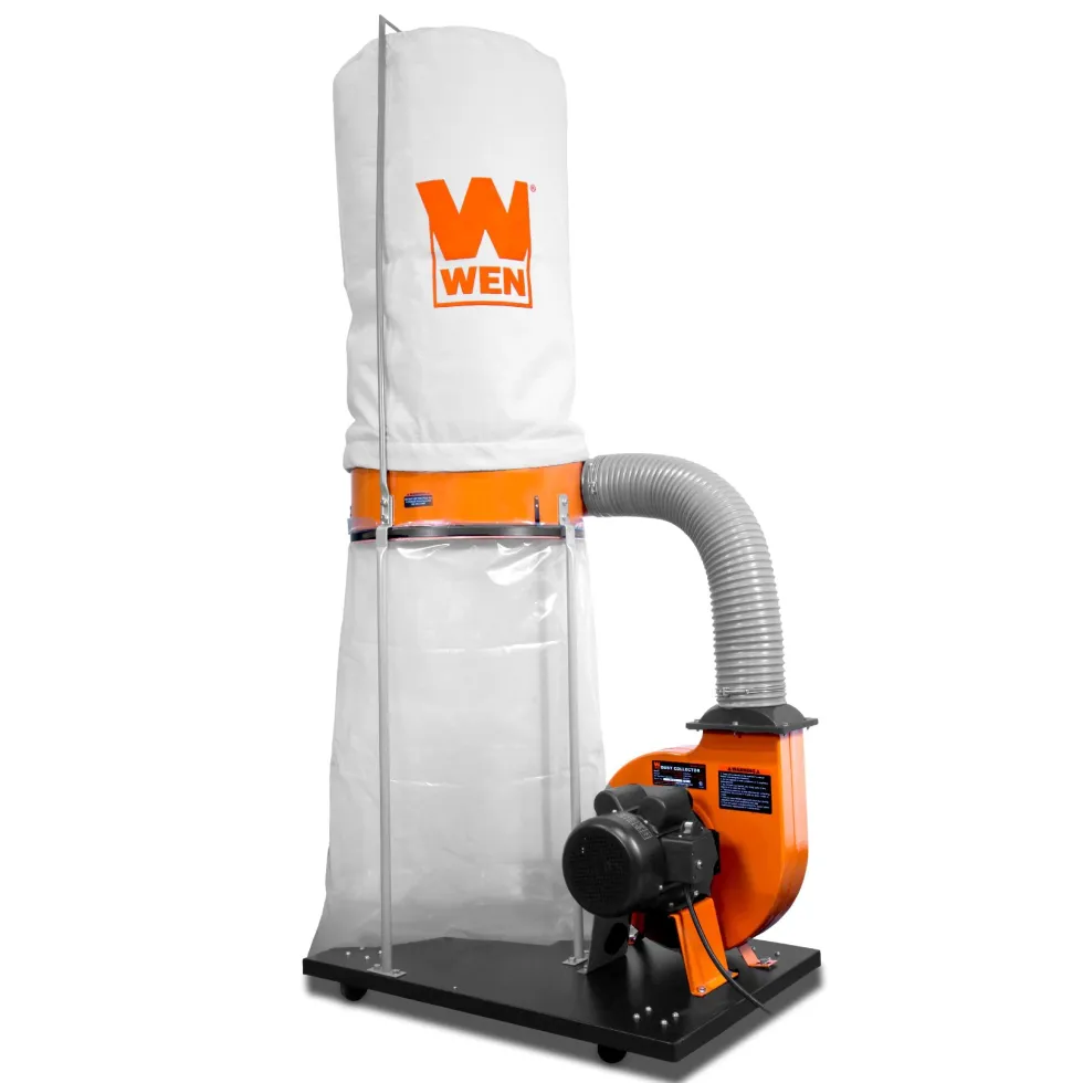 WEN 3403 1,500 CFM 16-Amp 5-Micron Woodworking Dust Collector with 50-Gallon Collection Bag and Mobile Base